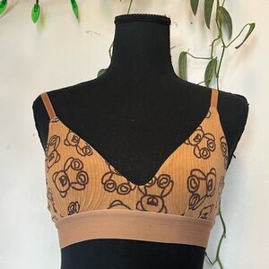 Rue21 Tan Teddy Bear Ribbed Bralette